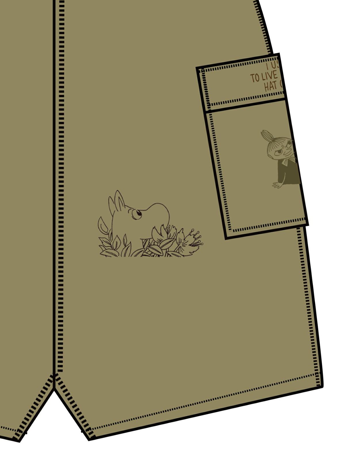 【JUICY×MOOMIN】総刺繍モッズスカート〔Lady's〕〔別注〕