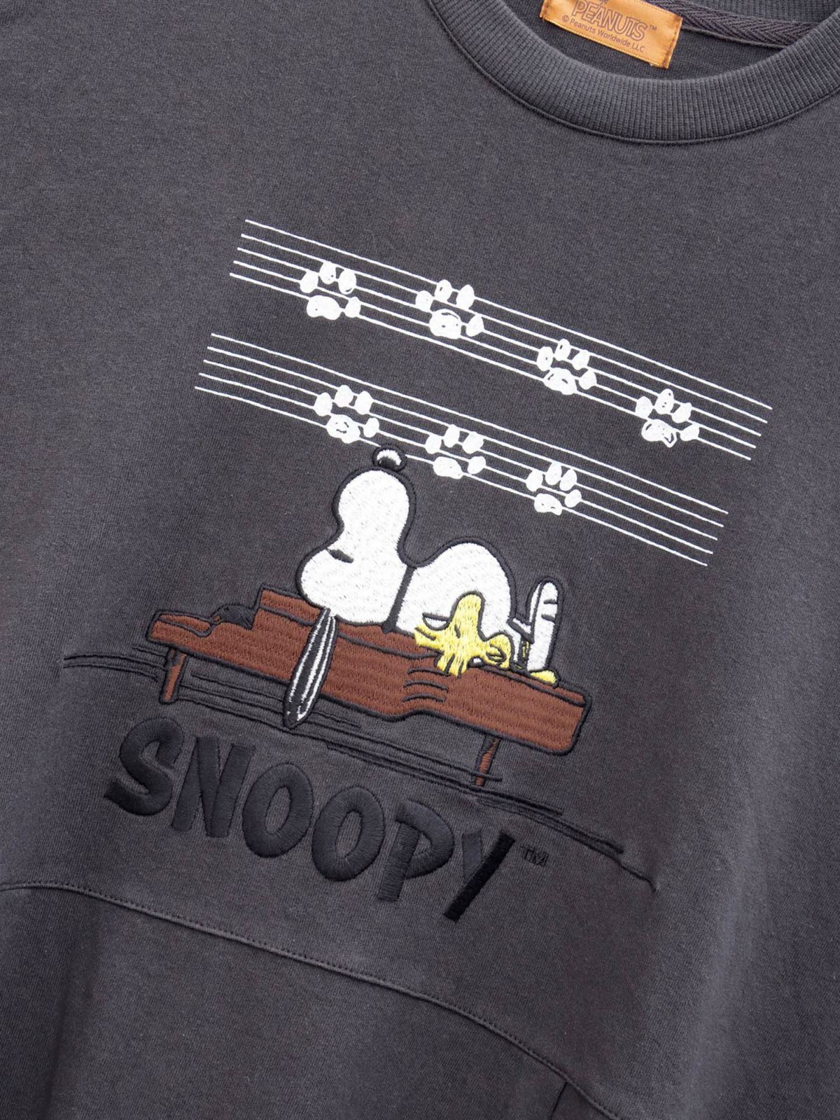 【JUICY×PEANUTS】“VINTAGE SNOOPY”異素材切替 総刺繍バルーンワンピース〔Lady's〕〔別注〕