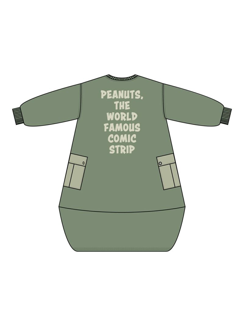 【JUICY×PEANUTS】“VINTAGE SNOOPY”異素材切替 総刺繍バルーンワンピース〔Lady's〕〔別注〕