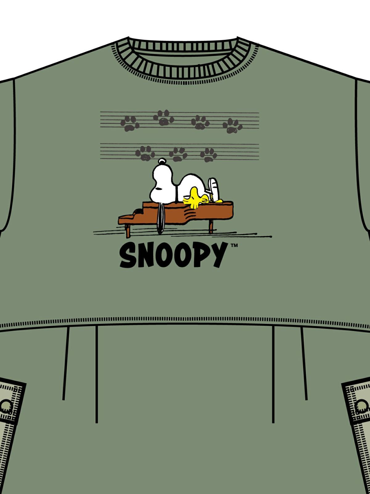 【JUICY×PEANUTS】“VINTAGE SNOOPY”異素材切替 総刺繍バルーンワンピース〔Lady's〕〔別注〕