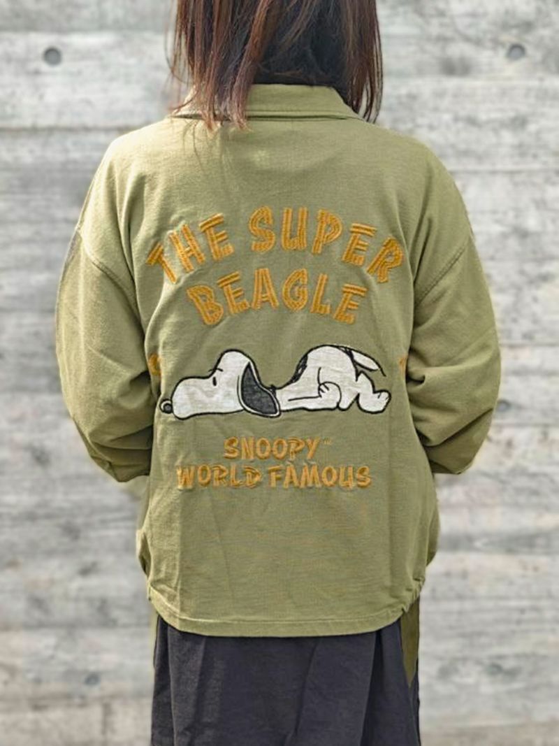 【JUICY×PEANUTS】“VINTAGE SNOOPY”スウェット素材ベトジャン〔Lady's〕〔別注〕