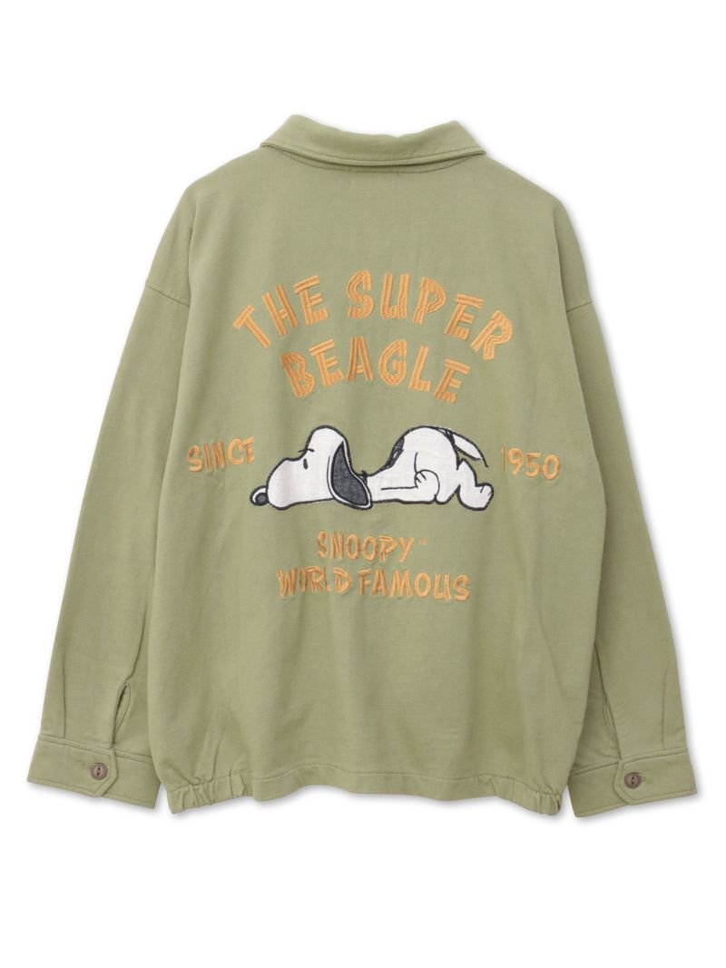 【JUICY×PEANUTS】“VINTAGE SNOOPY”スウェット素材ベトジャン〔Lady's〕〔別注〕
