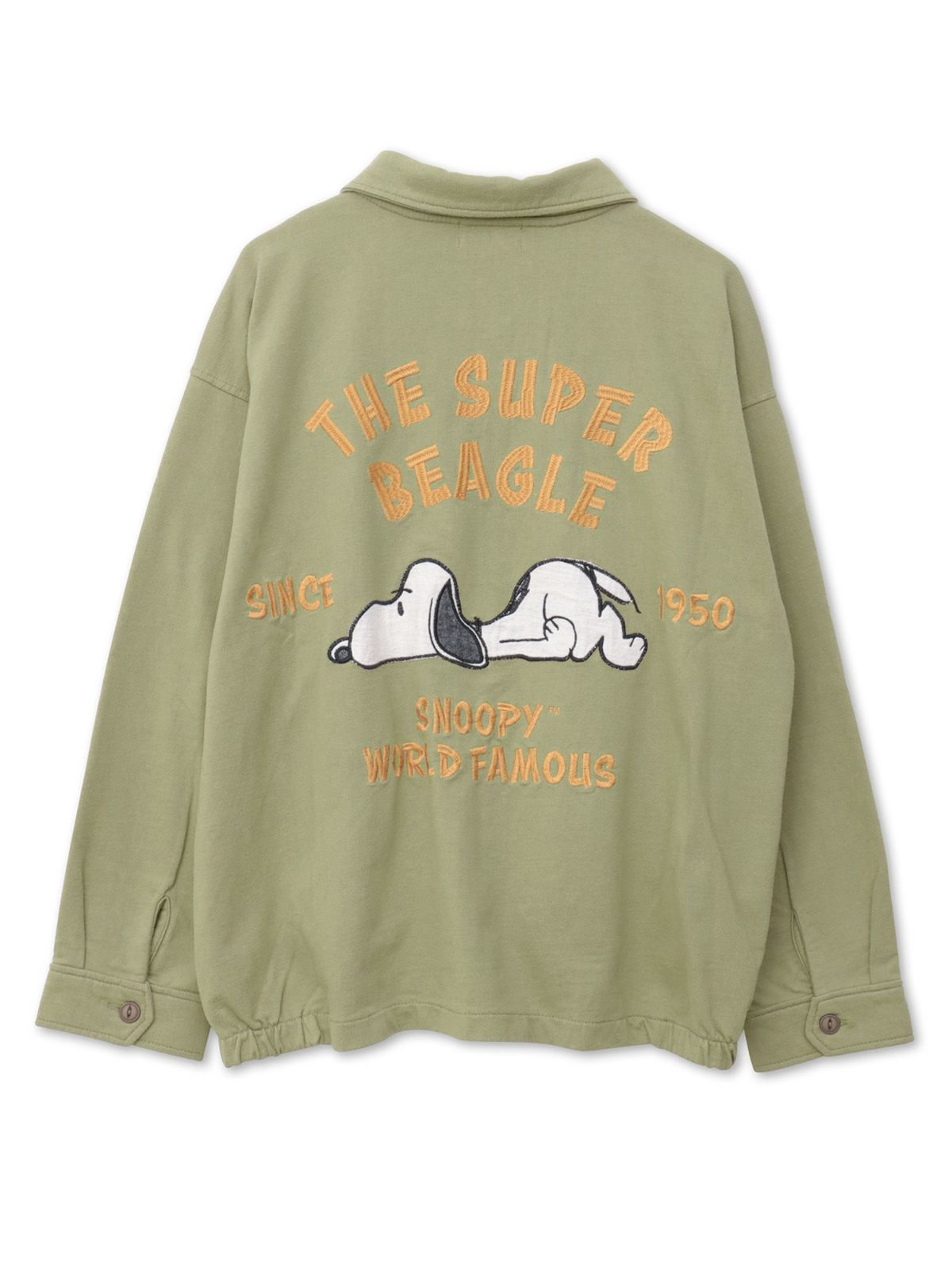 【JUICY×PEANUTS】“VINTAGE SNOOPY”スウェット素材ベトジャン〔Lady's〕〔別注〕