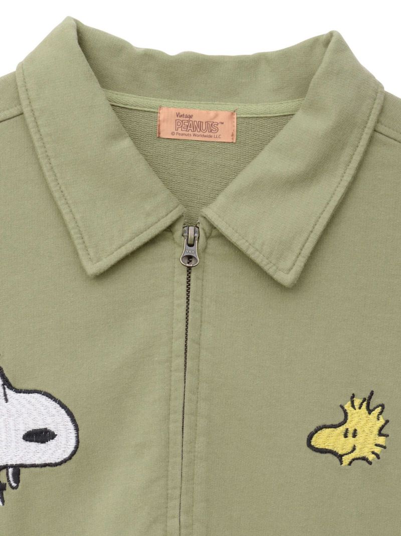 【JUICY×PEANUTS】“VINTAGE SNOOPY”スウェット素材ベトジャン〔Lady's〕〔別注〕