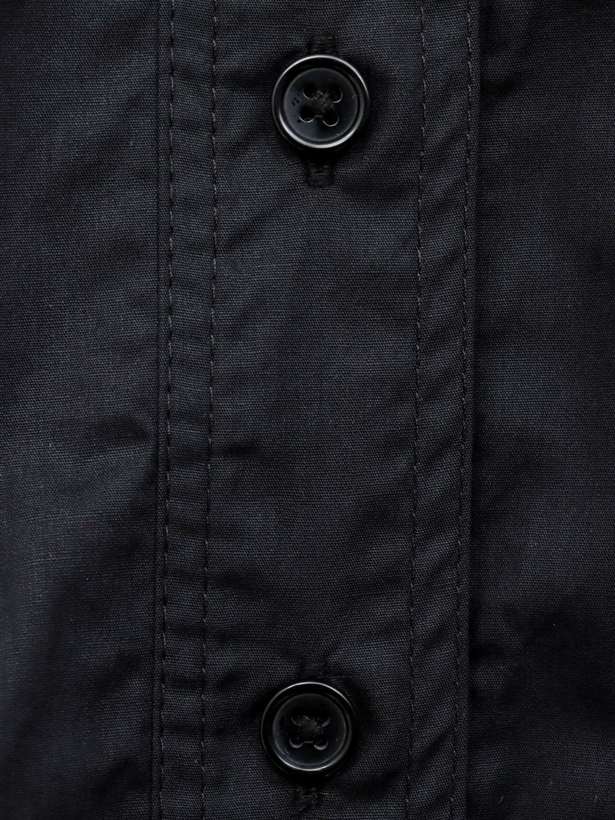 【雅結×錦】“シマエナガと秋の草花”刺繍入りロングシャツ〔別注〕