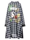【PANDIESTA JAPAN】“自撮りパンダ”チェック切替ロングシャツコート〔別注〕