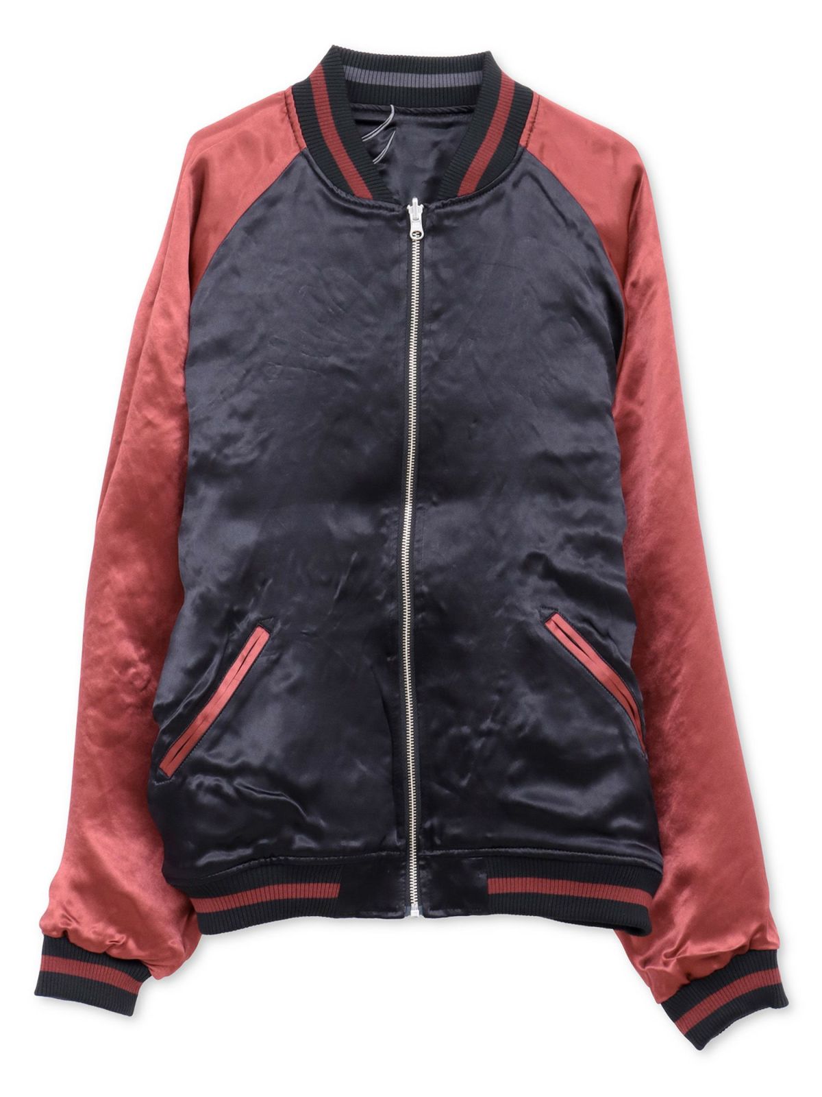 【絡繰魂・粋】“がしゃどくろ支配”総刺繍リバーシブルスカジャン