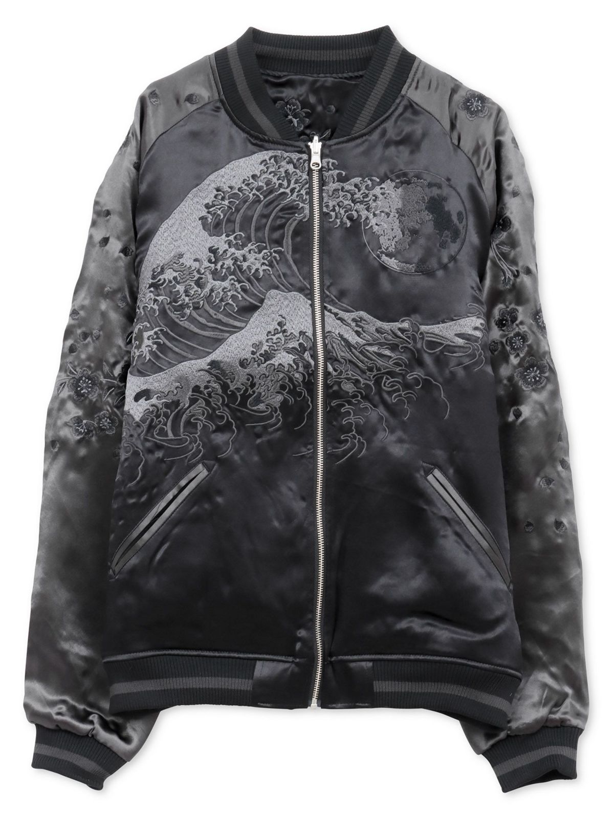 【絡繰魂・漆】“漆の獅子”総刺繍リバーシブルスカジャン