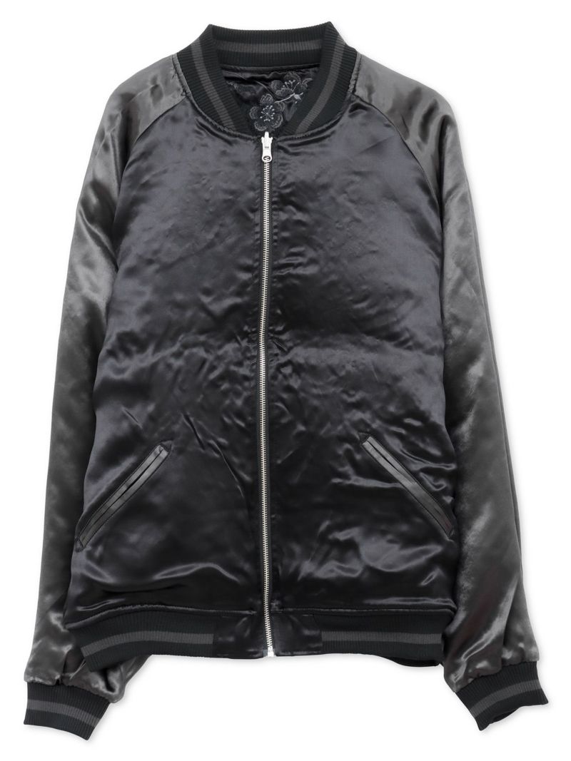 【絡繰魂・漆】“漆の獅子”総刺繍リバーシブルスカジャン