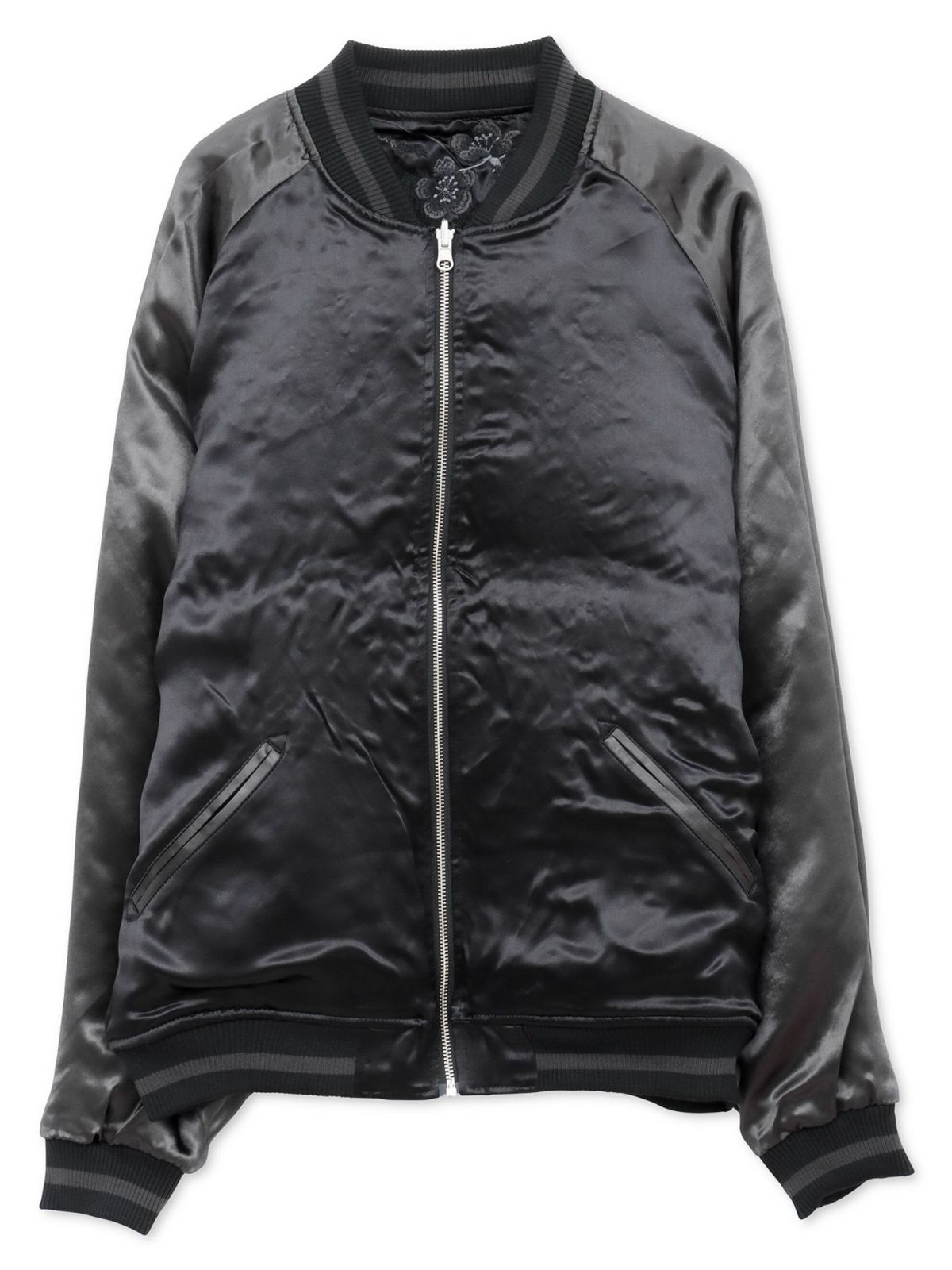 【絡繰魂・漆】“漆の獅子”総刺繍リバーシブルスカジャン