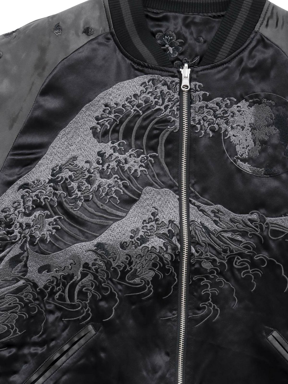 【絡繰魂・漆】“漆の獅子”総刺繍リバーシブルスカジャン