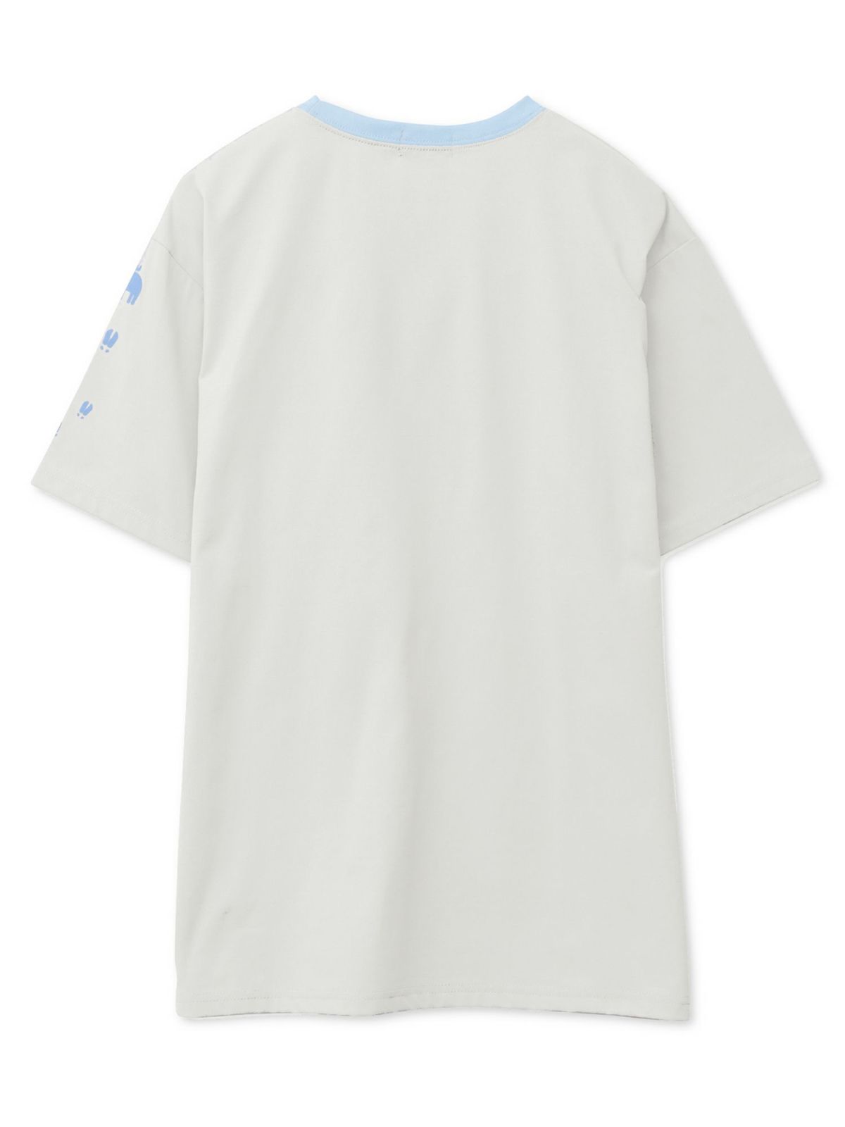 【moz】エルクワンポイント刺繍 ポケット付きリンガーTシャツ〔別注〕