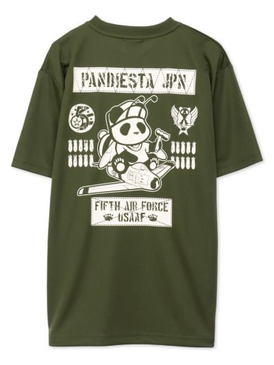 ＜会員様限定！8月使えるクーポン配布中＞<br>【PANDIESTA JAPAN】<br>“AIR FORCE PANDA”DRYメッシュ素材Tシャツ