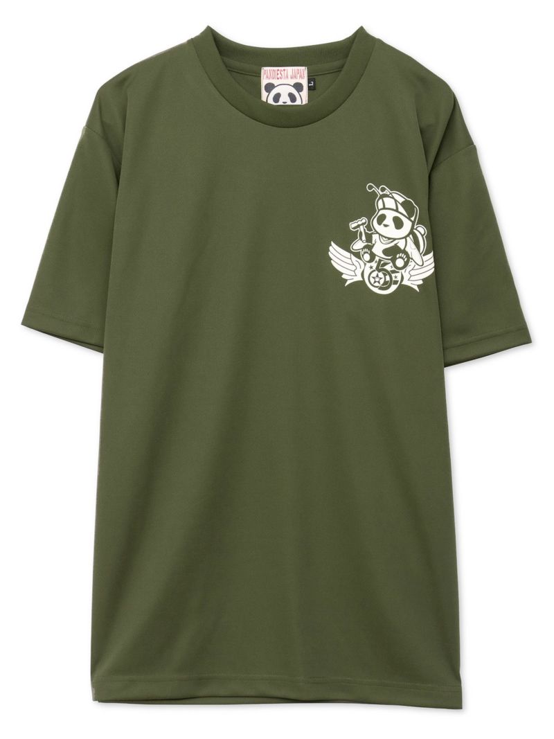 【PANDIESTA JAPAN】“AIR FORCE PANDA”DRYメッシュ素材Tシャツ