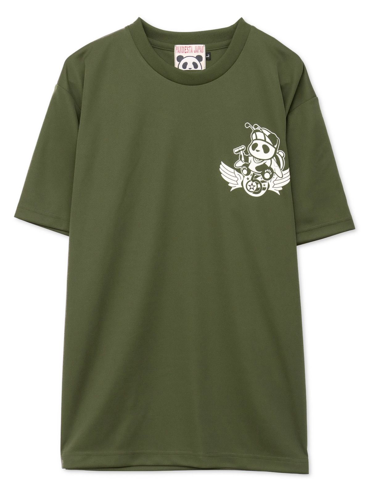 【PANDIESTA JAPAN】“AIR FORCE PANDA”DRYメッシュ素材Tシャツ