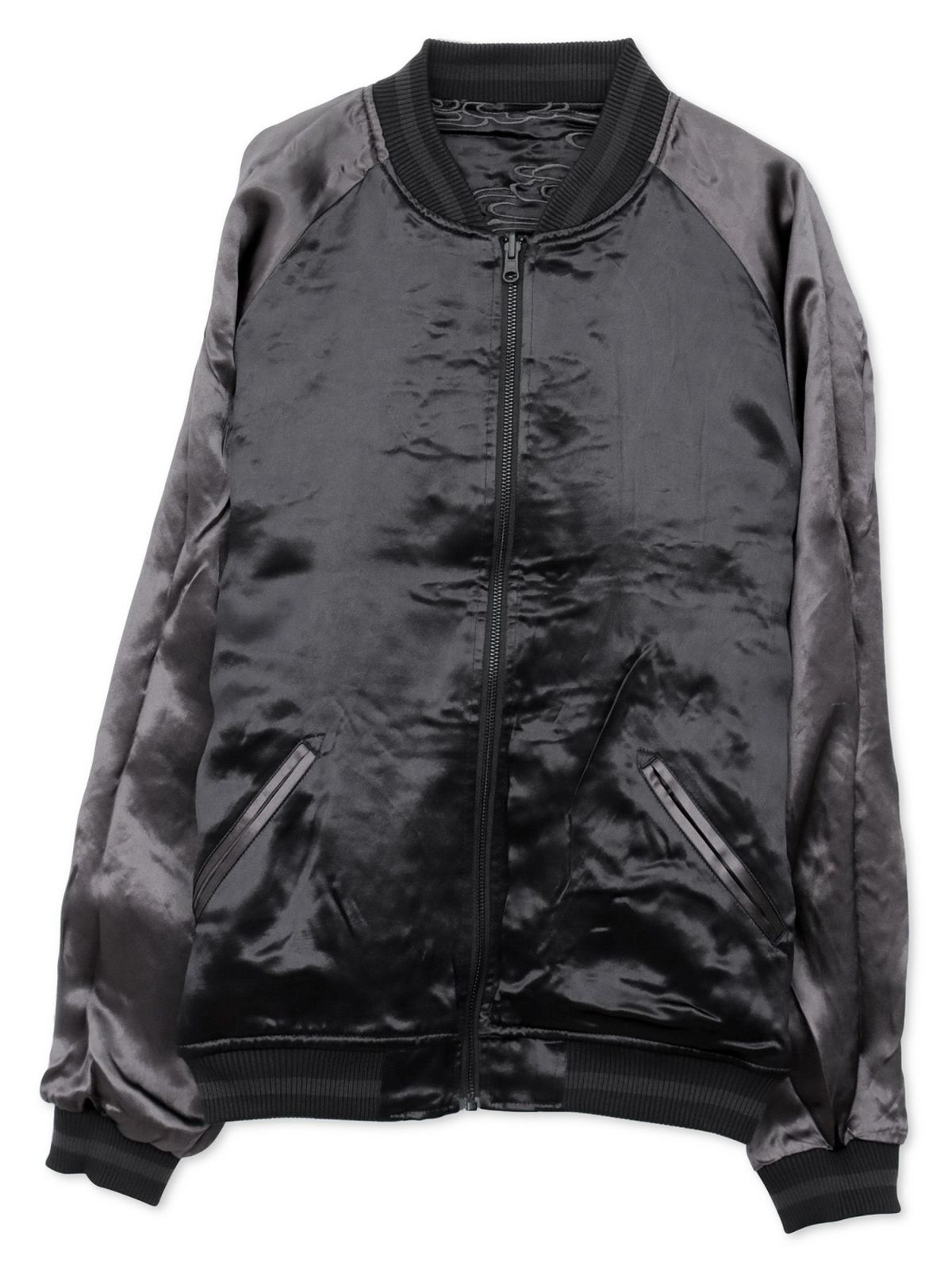 【絡繰魂・漆】“漆の梟”総刺繍リバーシブルスカジャン