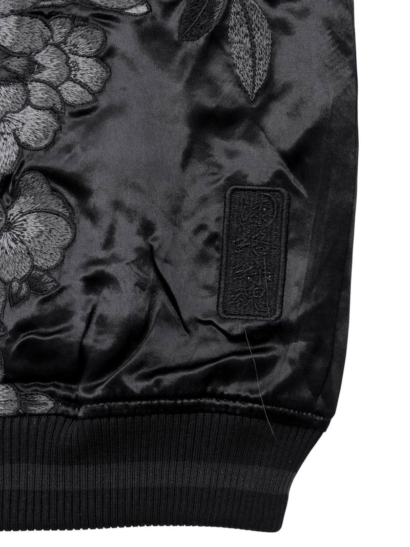 【絡繰魂・漆】“漆の梟”総刺繍リバーシブルスカジャン