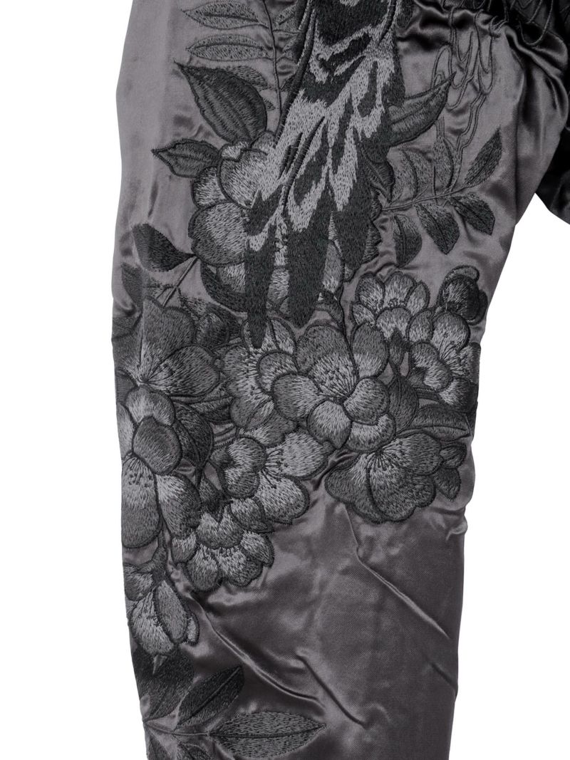 【絡繰魂・漆】“漆の梟”総刺繍リバーシブルスカジャン