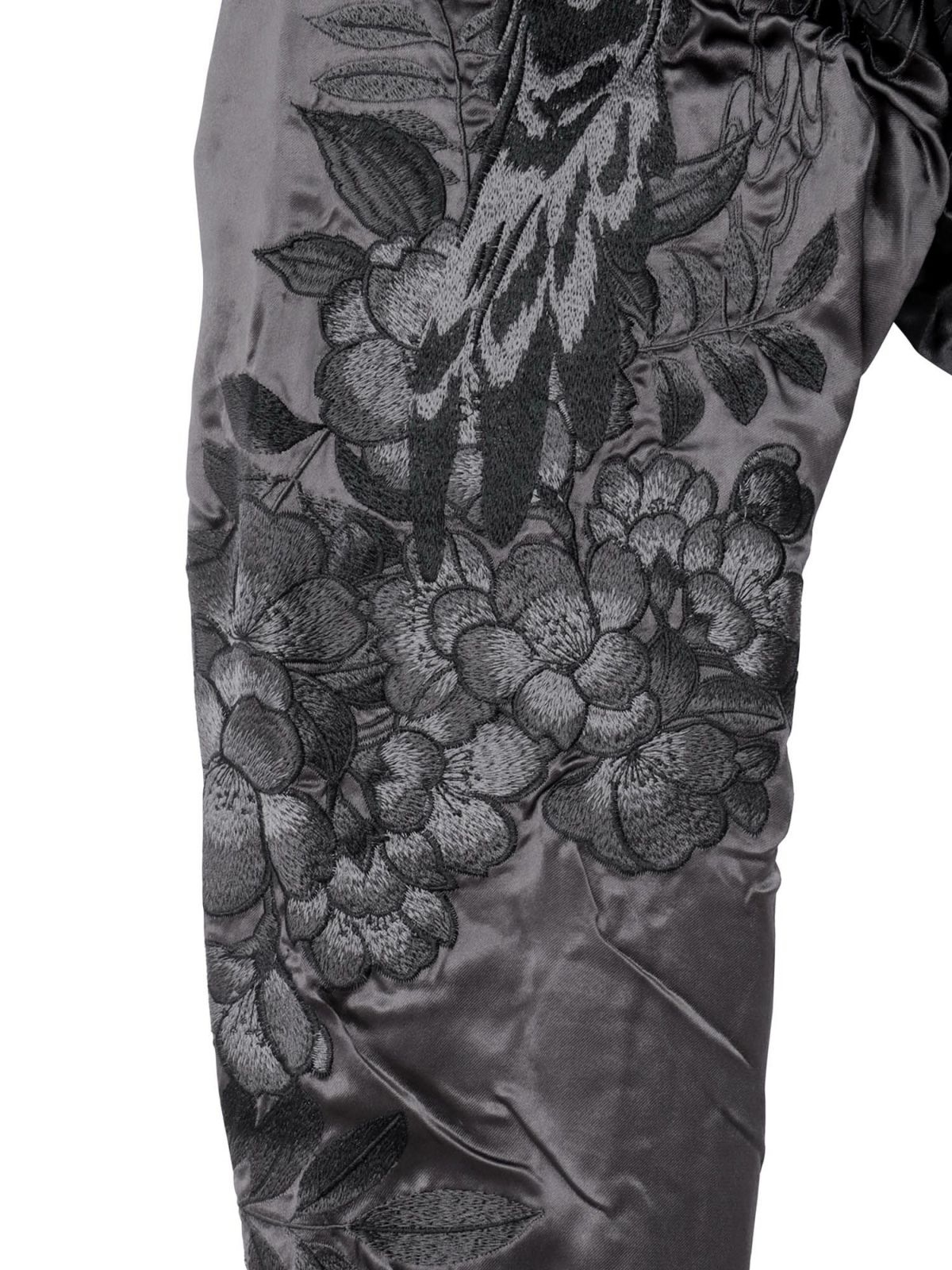 【絡繰魂・漆】“漆の梟”総刺繍リバーシブルスカジャン