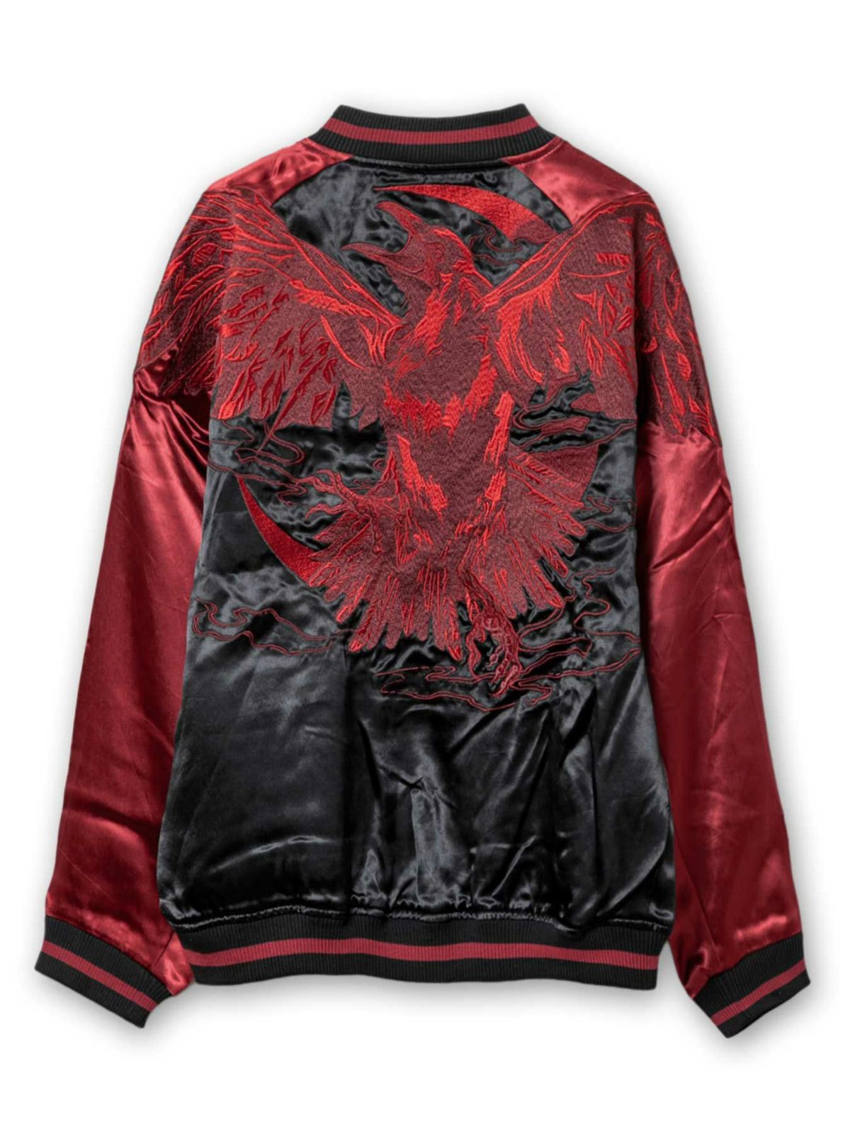 【DAKU】“カラス”総刺繍リバーシブルスカジャン