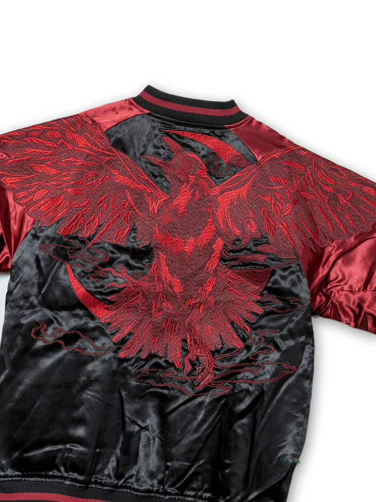 【DAKU】“カラス”総刺繍リバーシブルスカジャン