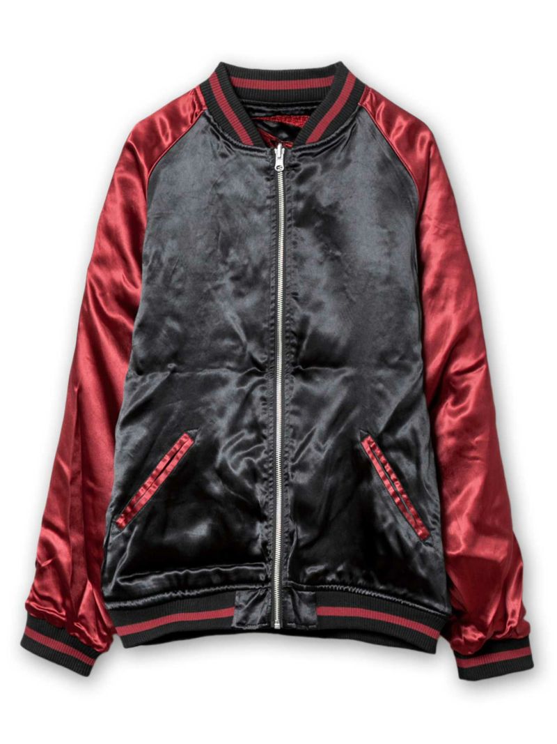 【DAKU】“カラス”総刺繍リバーシブルスカジャン