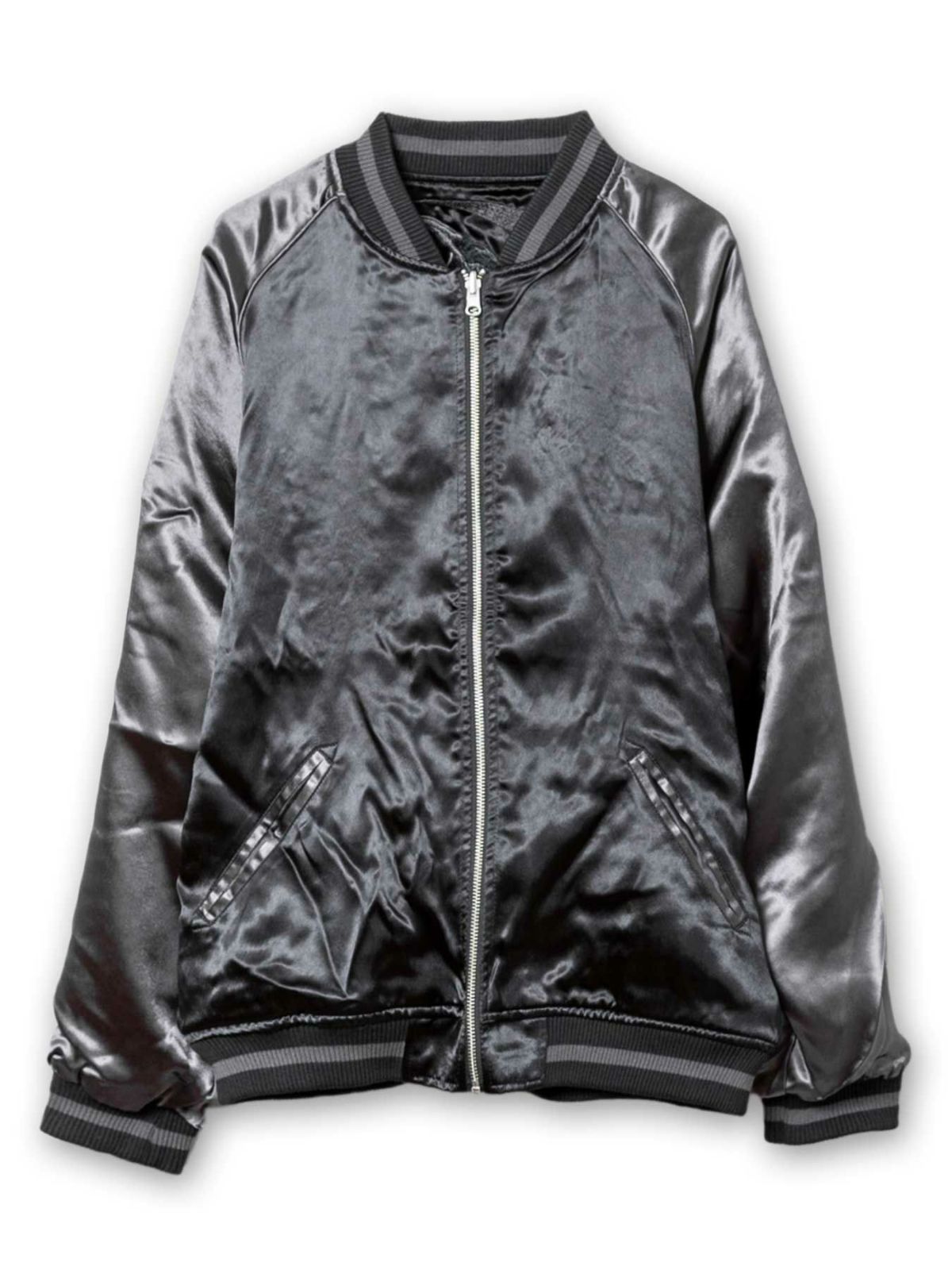 【DAKU】“カラス”総刺繍リバーシブルスカジャン