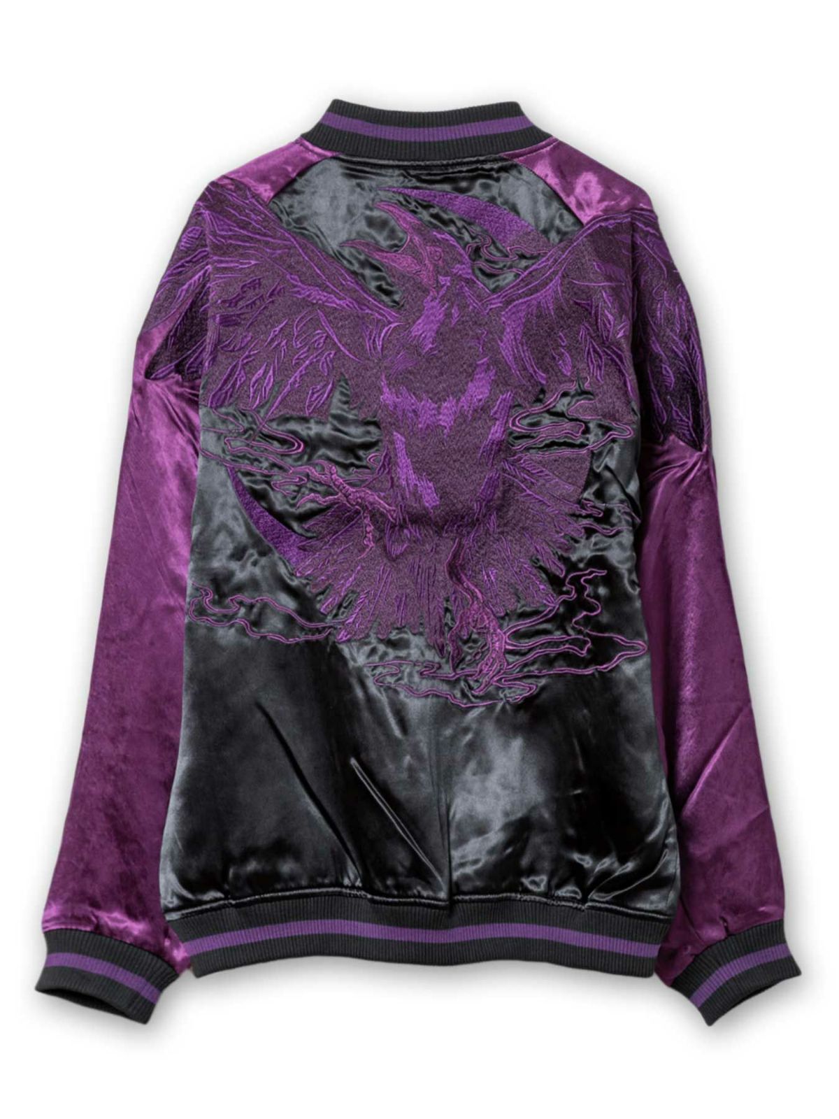 【DAKU】“カラス”総刺繍リバーシブルスカジャン