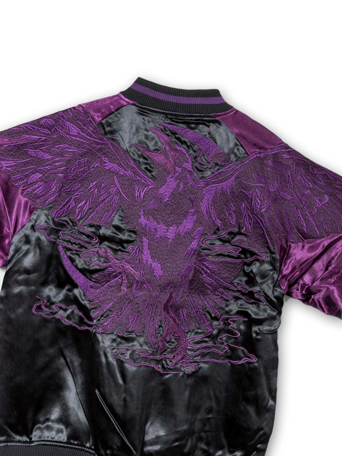 【DAKU】“カラス”総刺繍リバーシブルスカジャン