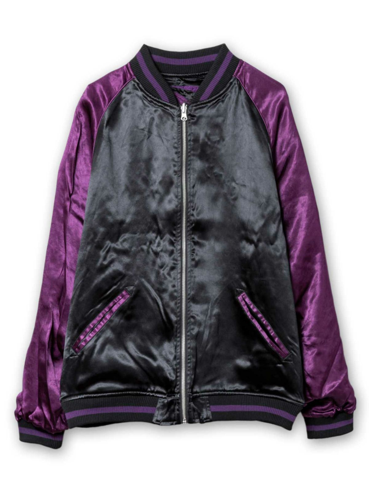 【DAKU】“カラス”総刺繍リバーシブルスカジャン