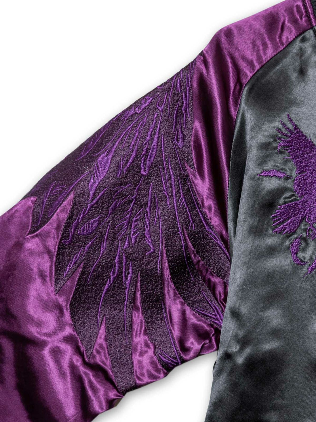 【DAKU】“カラス”総刺繍リバーシブルスカジャン