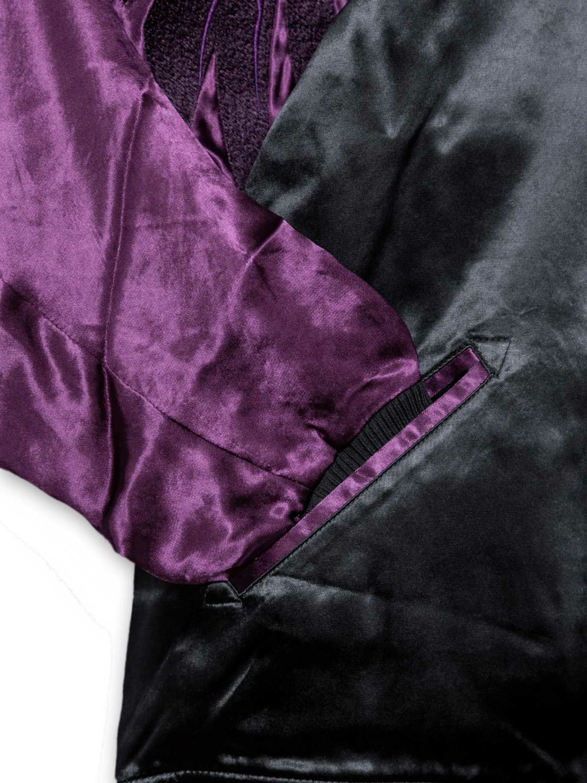 【DAKU】“カラス”総刺繍リバーシブルスカジャン