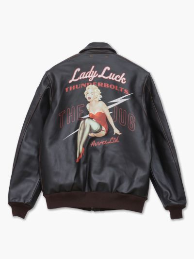 ＜会員様限定！8月使えるクーポン配布中＞<br>【AVIREX】<br>“GLAMOROUS GLEN 3”A-2 LEATHER JACKET