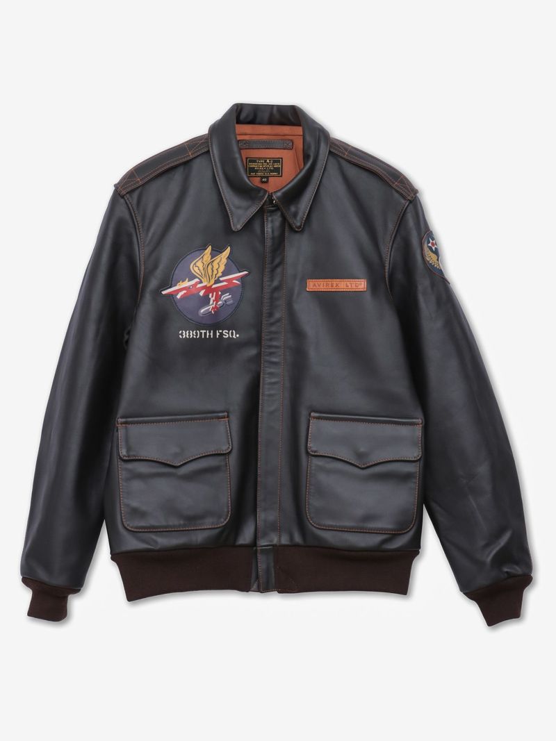 【AVIREX】“GLAMOROUS GLEN 3”A-2 LEATHER JACKET