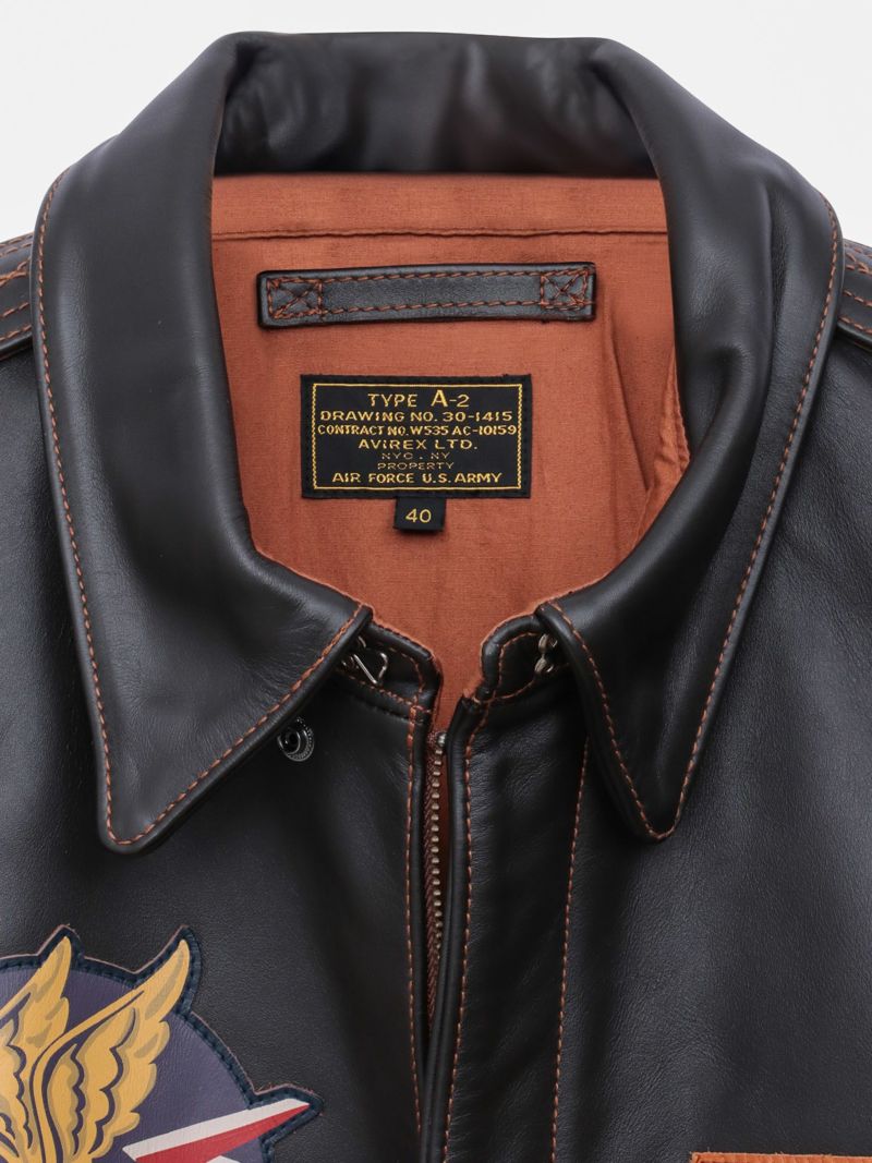 【AVIREX】“GLAMOROUS GLEN 3”A-2 LEATHER JACKET