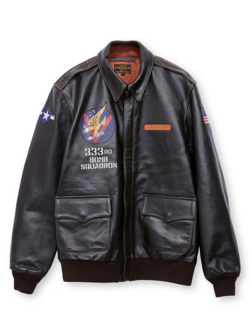 【AVIREX】“CLASSY CHASSY”A-2 LEATHER JACKET