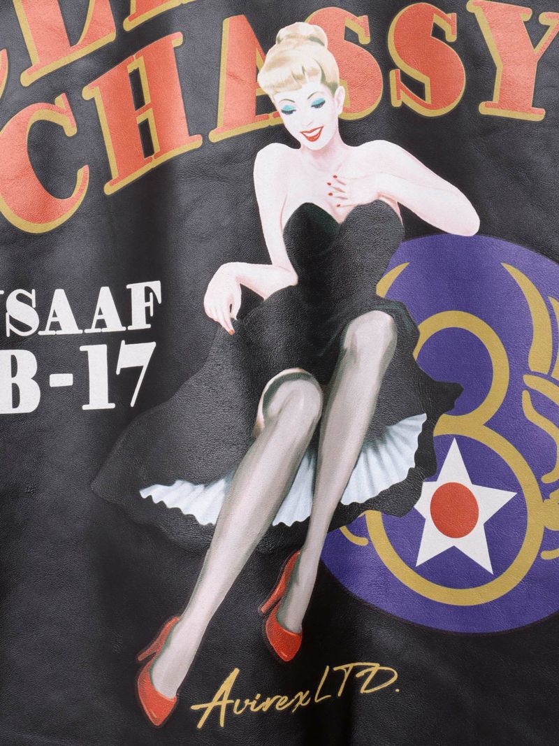 【AVIREX】“CLASSY CHASSY”A-2 LEATHER JACKET