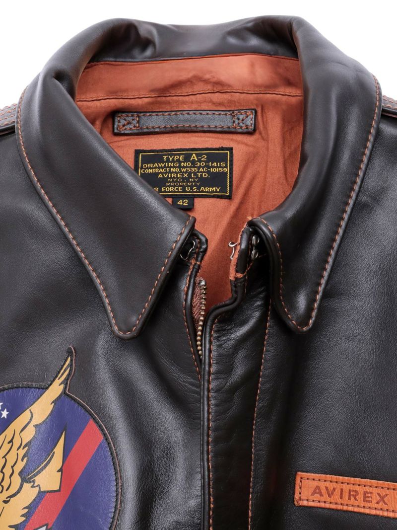 【AVIREX】“CLASSY CHASSY”A-2 LEATHER JACKET