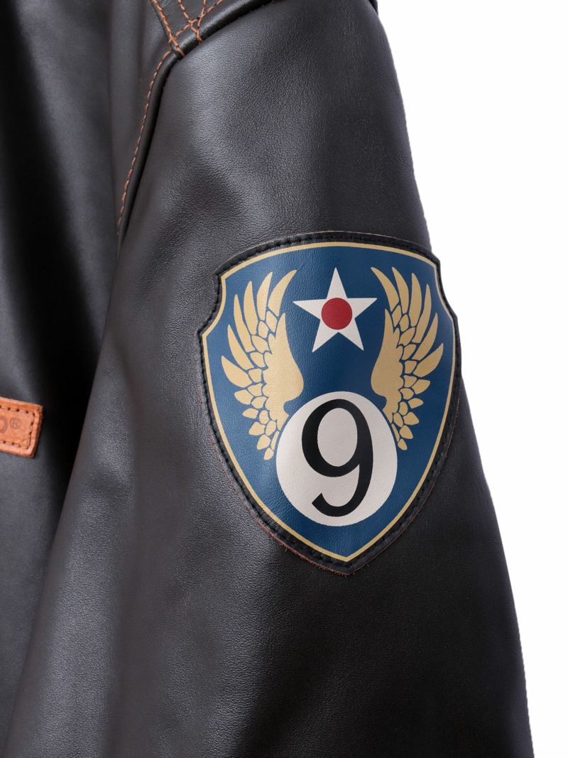 【AVIREX】“TIGER SHARKS”A-2 LEATHER JACKET
