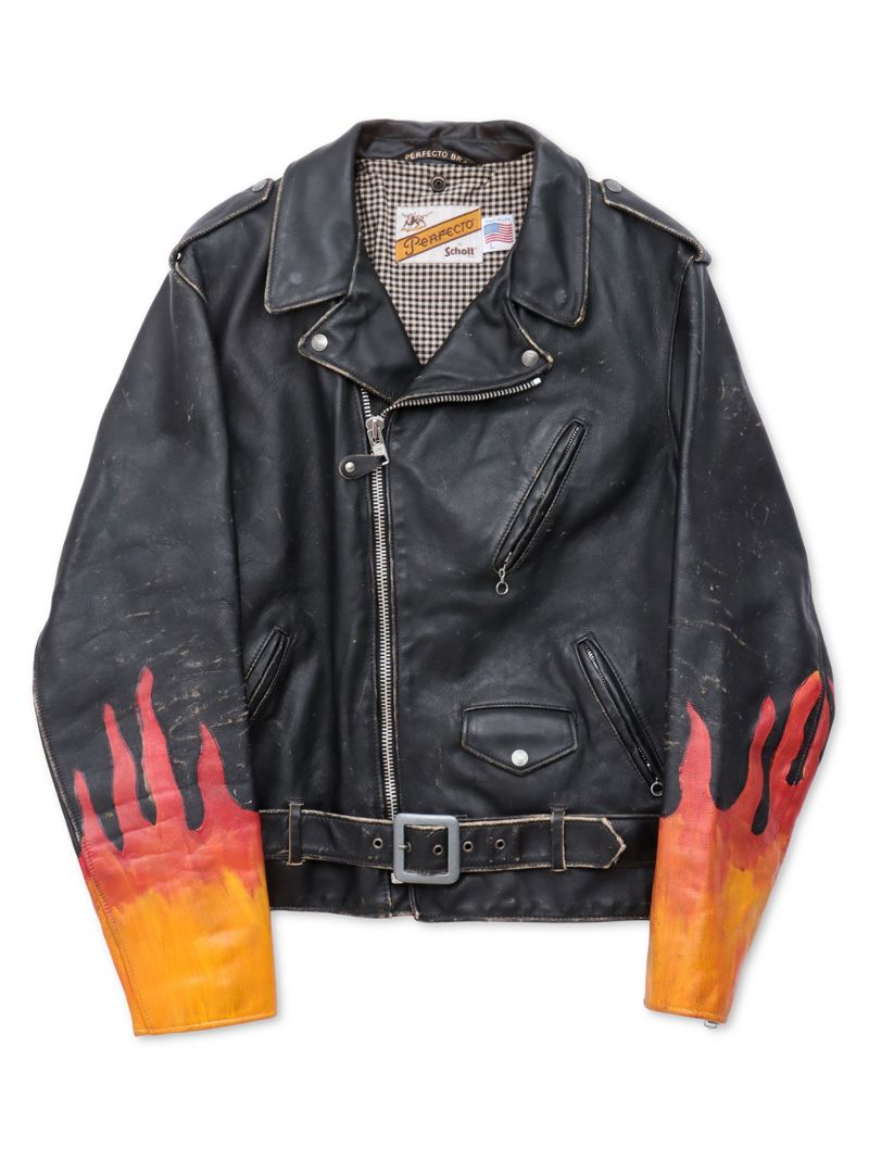 【Schott】SKULL FIRE LEATHER JACKET