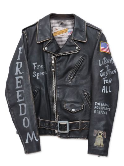 ＜会員様限定！8月使えるクーポン配布中＞<br>【Schott】<br>PEACE HAND LEATHER JAKET