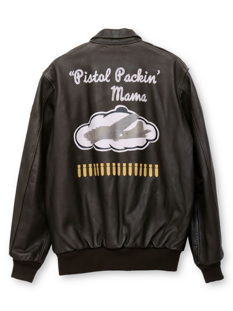 【AVIREX】“PISTOL PACKIN MAMA”A-2 LEATHER JACKET