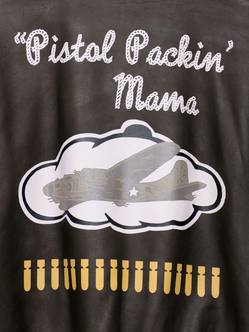 【AVIREX】“PISTOL PACKIN MAMA”A-2 LEATHER JACKET