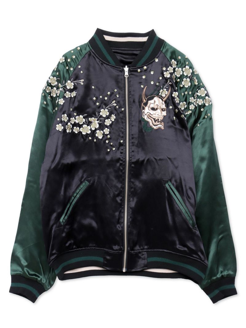 【抜刀娘】“二刀流：穂乃花”総刺繍リバーシブルスカジャン