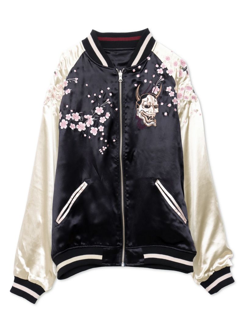 【抜刀娘】“二刀流：穂乃花”総刺繍リバーシブルスカジャン