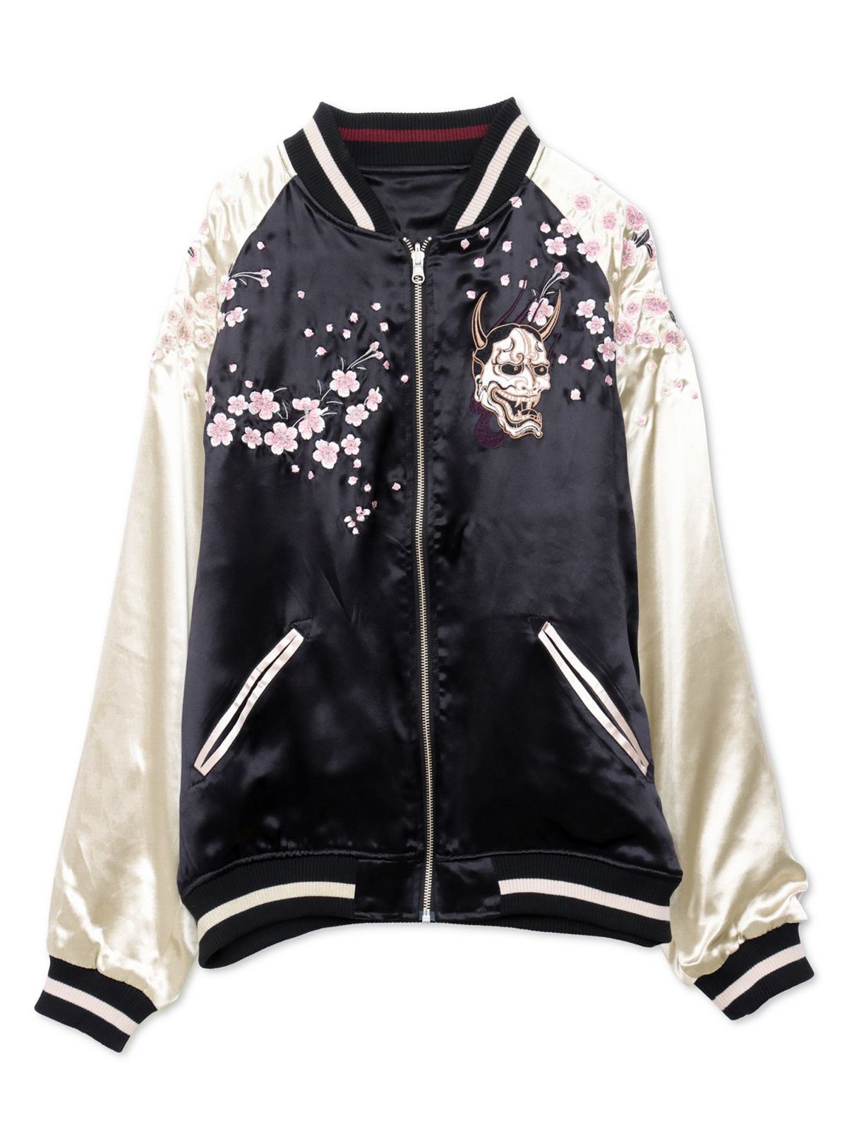 【抜刀娘】“二刀流：穂乃花”総刺繍リバーシブルスカジャン