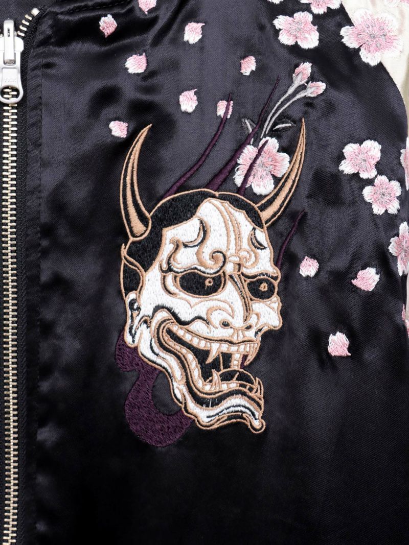 【抜刀娘】“二刀流：穂乃花”総刺繍リバーシブルスカジャン