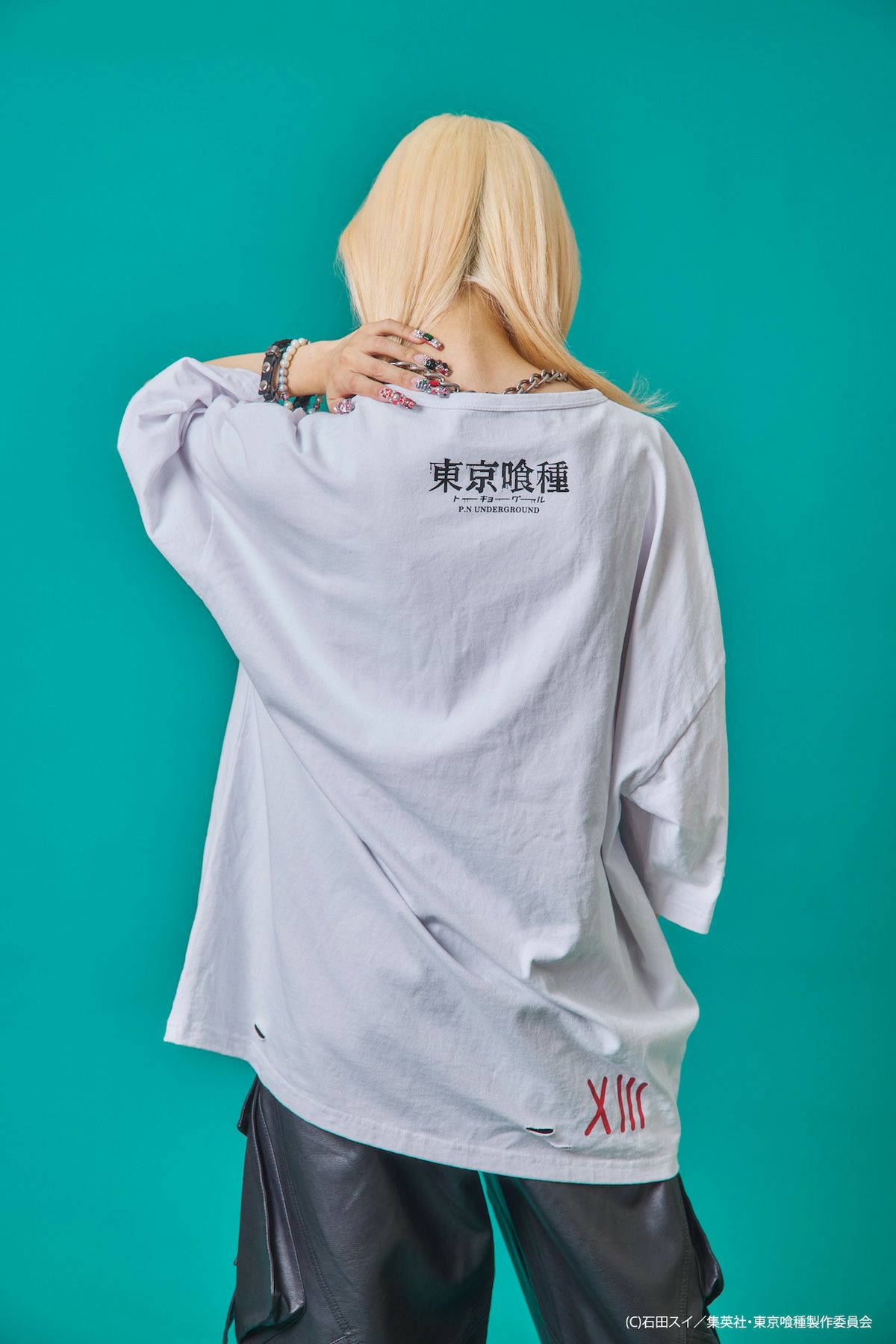 【P.N UNDERGROUND×東京喰種】“鈴屋什造”ダメージTシャツ