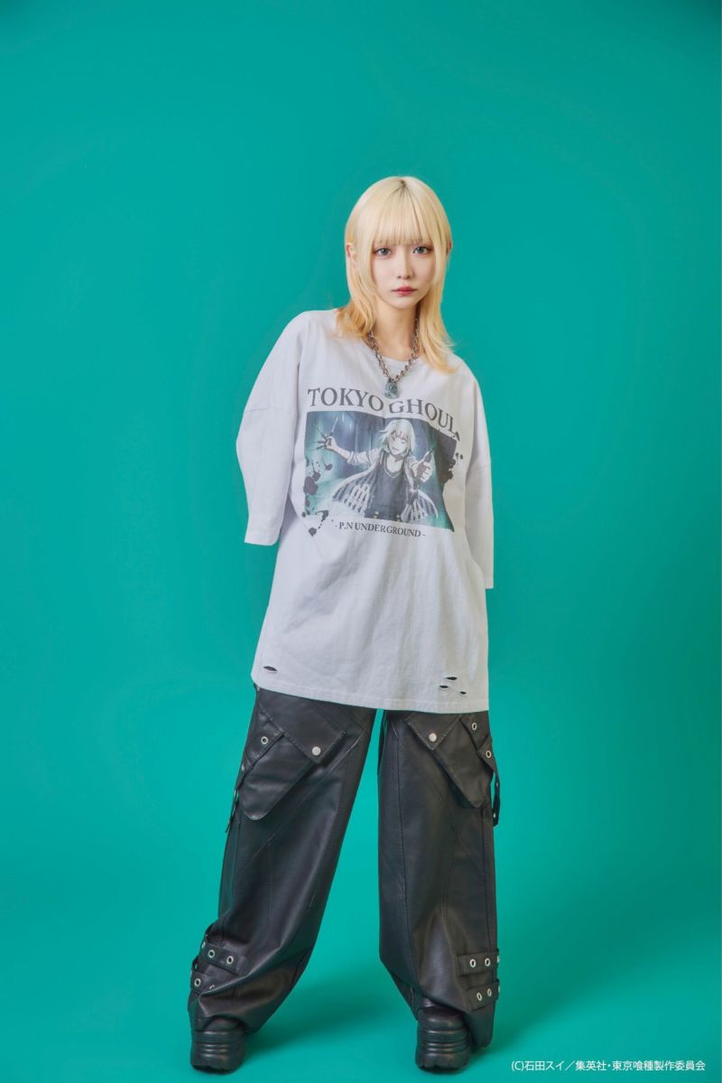 【P.N UNDERGROUND×東京喰種】“鈴屋什造”ダメージTシャツ