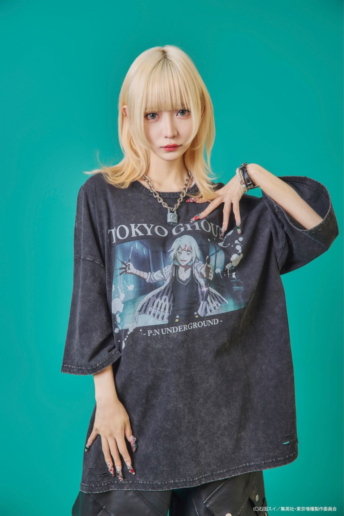 【P.N UNDERGROUND×東京喰種】“鈴屋什造”ダメージTシャツ